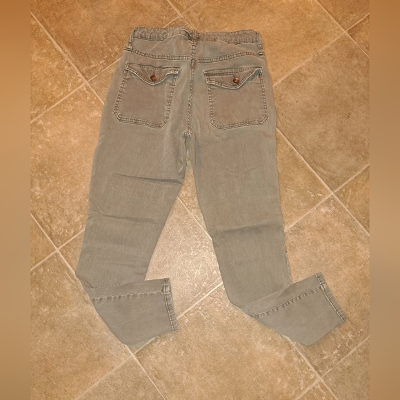 Gray Cargo Pants High Rise - Picture 2 of 3